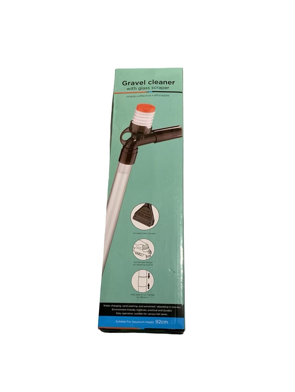 Pulaco Aquarium Gravel Cleaner Siphon Vacuum with Glass Scraper Kit 92cm NEW